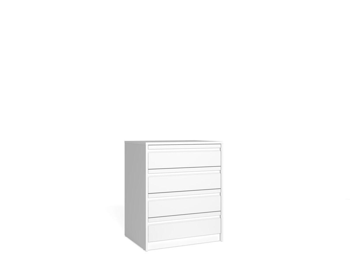 Cajonera montada block de 4 cajones 60cm blanca