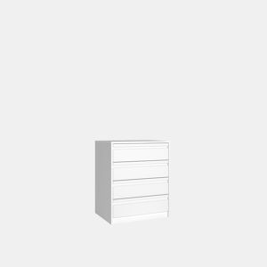 Cómoda MONTADO BLOCK com 4 gavetas 72,5x60x45cm branca