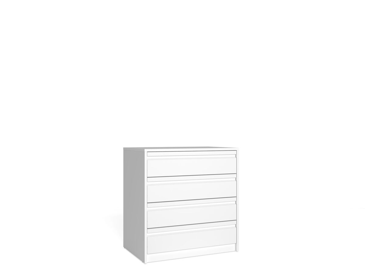 Cajonera montada block de 4 cajones 70cm blanca