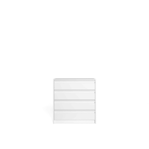 Cómoda MONTADO BLOCK com 4 gavetas 72,5x70x45cm branca