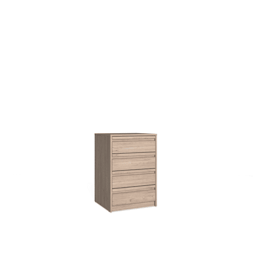 Cómoda MONTADO BLOCK com 4 gavetas 50cm bege Cómoda MONTADO BLOCK com 4 gavetas 50cm bege
