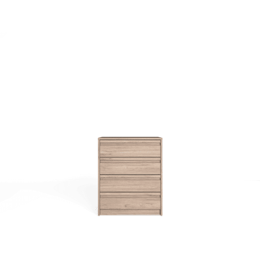 Cómoda MONTADO BLOCK com 4 gavetas 72,5x60x45cm bege