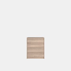 Cómoda MONTADO BLOCK com 4 gavetas 72,5x60x45cm bege