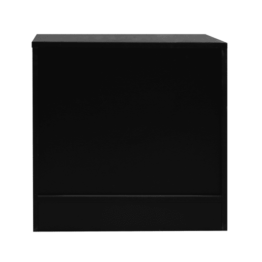 Mesa de cabeceira NELS com 2 gavetas preta