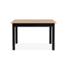 Mesa extensível 120cm carvalho e preto DORA