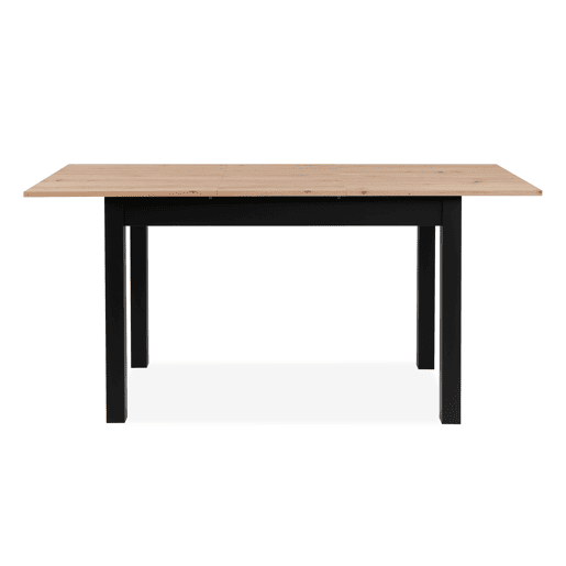 Mesa extensÃvel 120cm carvalho e preto DORA Mesa extensÃvel 120cm carvalho e preto DORA
