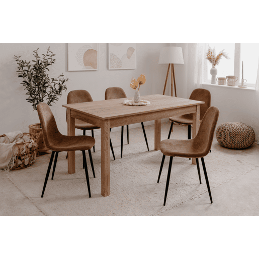 Mesa extensível 120cm carvalho DORA