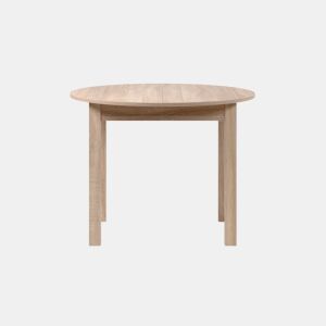 Mesa extensível redonda DORA 100x100cm cor carvalho
