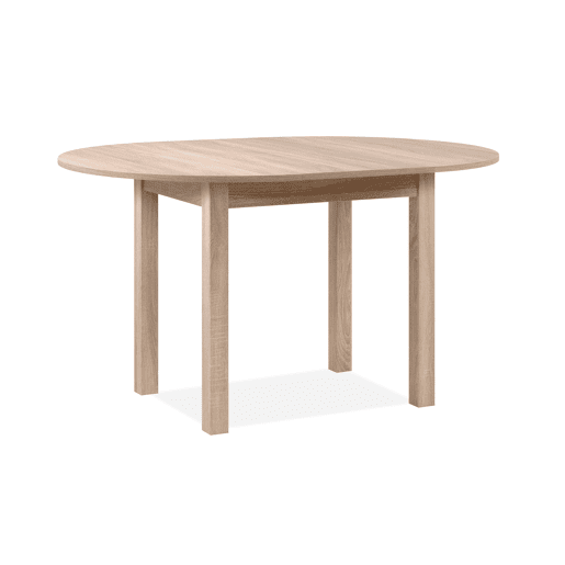 Mesa extensível redonda DORA 100x100cm cor carvalho