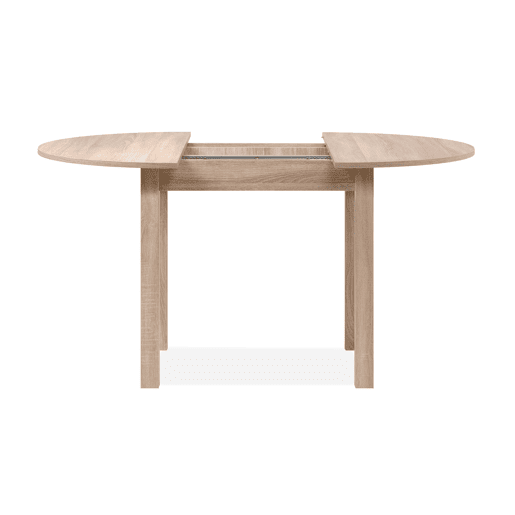 Mesa extensível redonda DORA 100x100cm cor carvalho