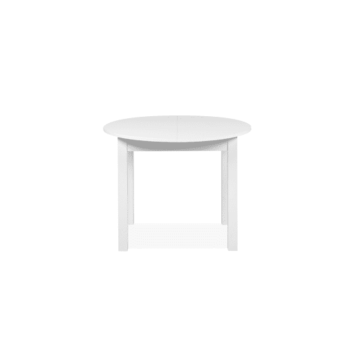 Mesa extensível redonda DORA 100x100cm cor branco