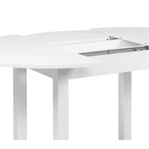 Mesa extensível redonda DORA 100x100cm cor branco