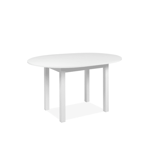 Mesa extensível redonda DORA 100x100cm cor branco