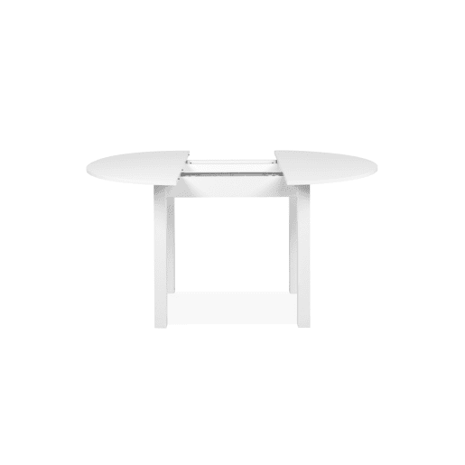 Mesa extensível redonda DORA 100x100cm cor branco