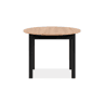 Mesa extensível redonda DORA 100x100cm cor carvalho e preto