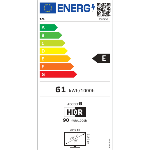 TV 55 polegadas TCL 55P6K 4K Smart TV