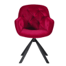 Conjunto de 2 cadeiras SILVIA cor vermelho