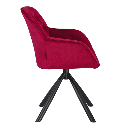 Conjunto de 2 cadeiras SILVIA cor vermelho