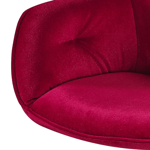 Conjunto de 2 cadeiras SILVIA cor vermelho