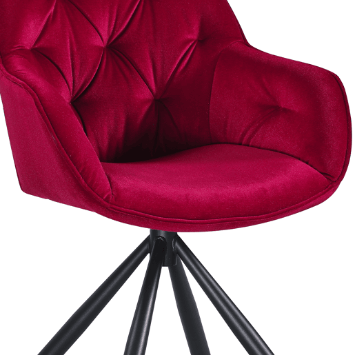 Conjunto de 2 cadeiras SILVIA cor vermelho