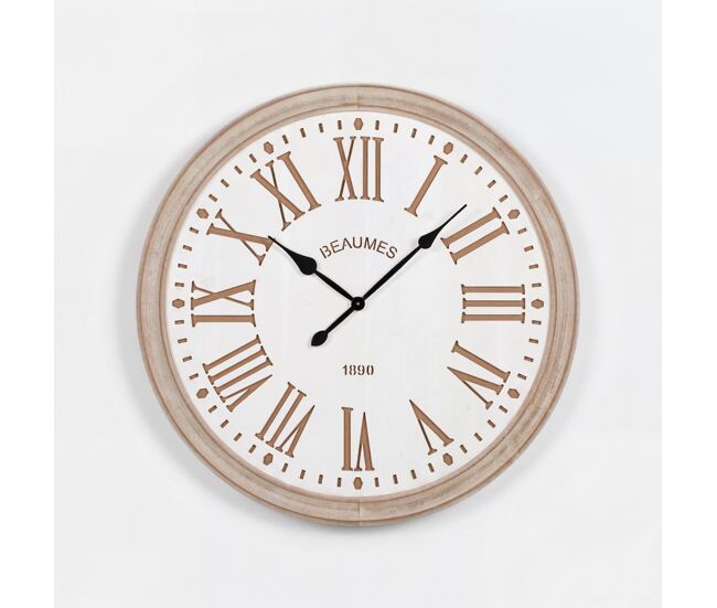 Reloj de pared oliver de madera 60cm - conforama