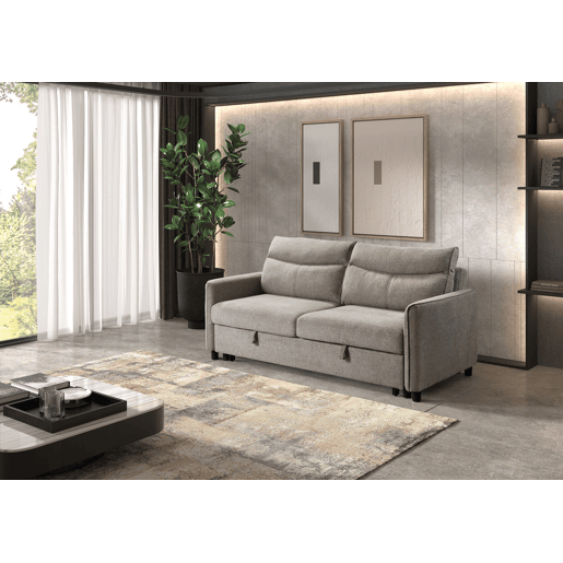 Sofá cama DALLAS de 3 lugares cinza escuro Sofá cama DALLAS de 3 lugares cinza escuro