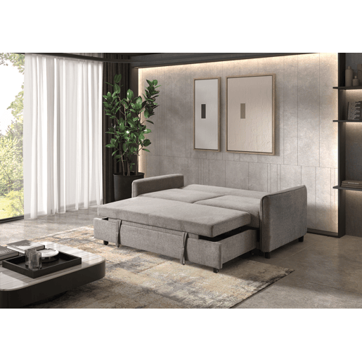 Sofá cama DALLAS de 3 lugares cinza escuro Sofá cama DALLAS de 3 lugares cinza escuro