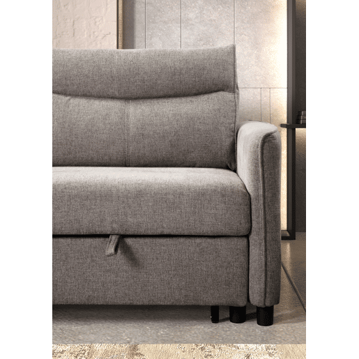 Sofá cama DALLAS de 3 lugares cinza escuro Sofá cama DALLAS de 3 lugares cinza escuro