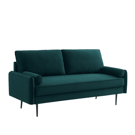 Sofá de 2 lugares fixo ZEKE II cor verde
