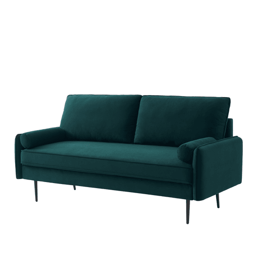 Sofá de 2 lugares fixo ZEKE II cor verde