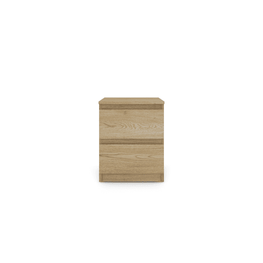 Mesa de cabeceira OSLO com 2 gavetas carvalho
