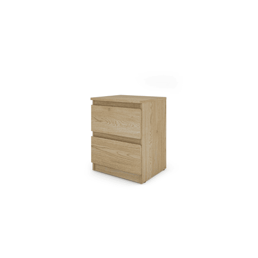 Mesa de cabeceira OSLO com 2 gavetas carvalho