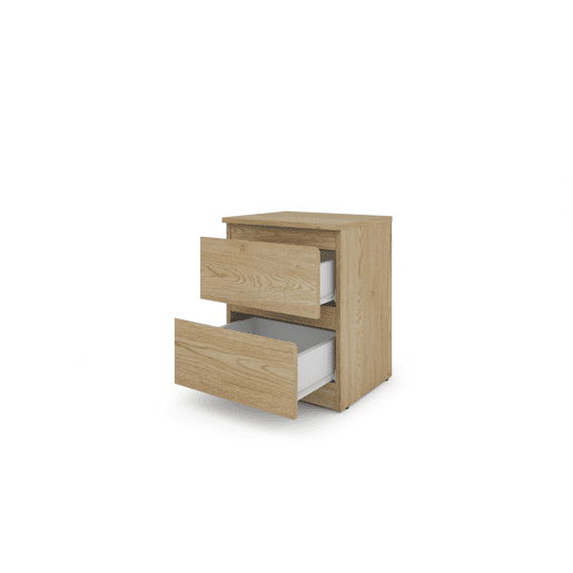 Mesa de cabeceira OSLO com 2 gavetas carvalho