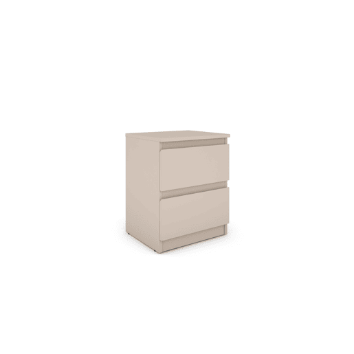 Mesa de cabeceira OSLO com 2 gavetas bege Mesa de cabeceira OSLO com 2 gavetas bege