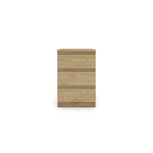 Mesa de cabeceira OSLO com 3 gavetas carvalho Mesa de cabeceira OSLO com 3 gavetas carvalho