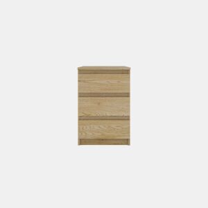 Mesa de cabeceira OSLO com 3 gavetas carvalho