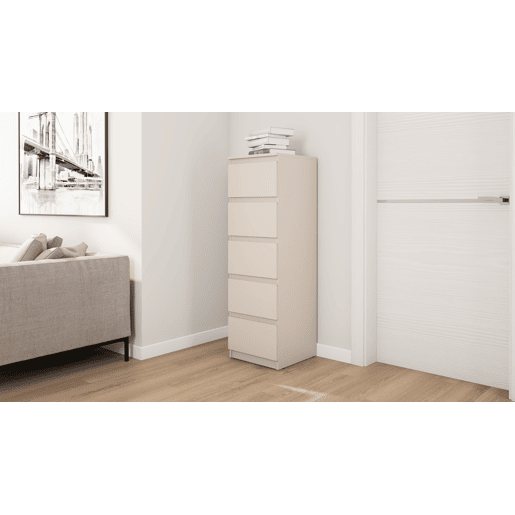 Sinfonier OSLO 40cm com 5 gavetas bege Sinfonier OSLO 40cm com 5 gavetas bege