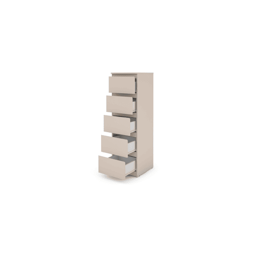 Sinfonier OSLO 40cm com 5 gavetas bege Sinfonier OSLO 40cm com 5 gavetas bege