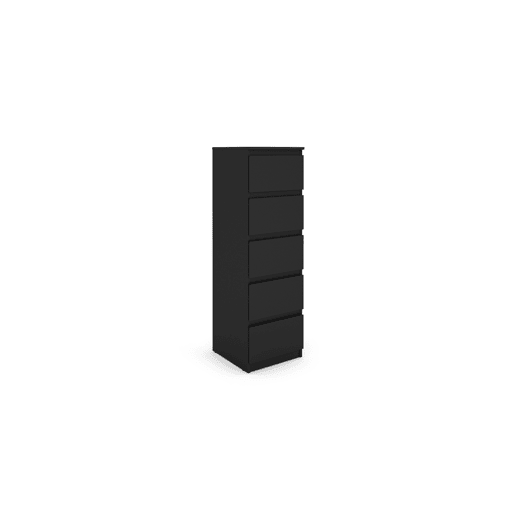 Sinfonier OSLO 40cm com 5 gavetas preto Sinfonier OSLO 40cm com 5 gavetas preto