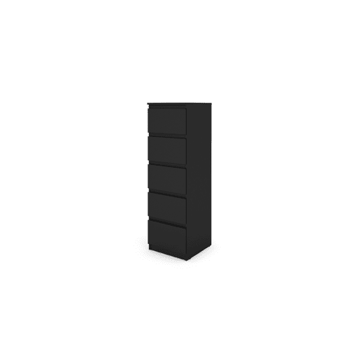 Sinfonier OSLO 40cm com 5 gavetas preto Sinfonier OSLO 40cm com 5 gavetas preto