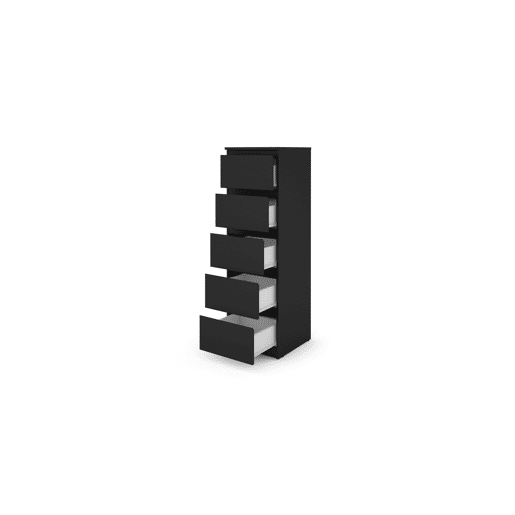 Sinfonier OSLO 40cm com 5 gavetas preto Sinfonier OSLO 40cm com 5 gavetas preto