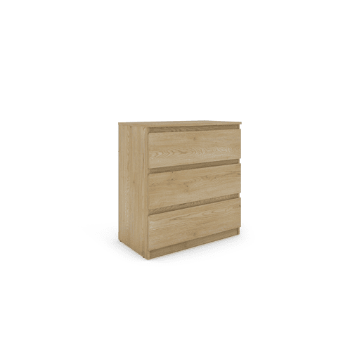 Cómoda OSLO com 3 gavetas carvalho Cómoda OSLO com 3 gavetas carvalho
