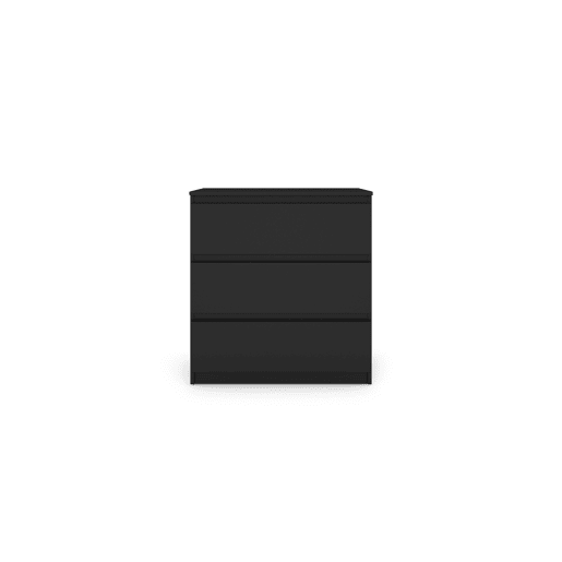 Cómoda OSLO com 3 gavetas preto