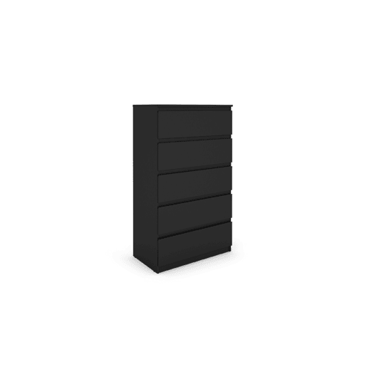 Sinfonier OSLO 75cm com 5 gavetas preto