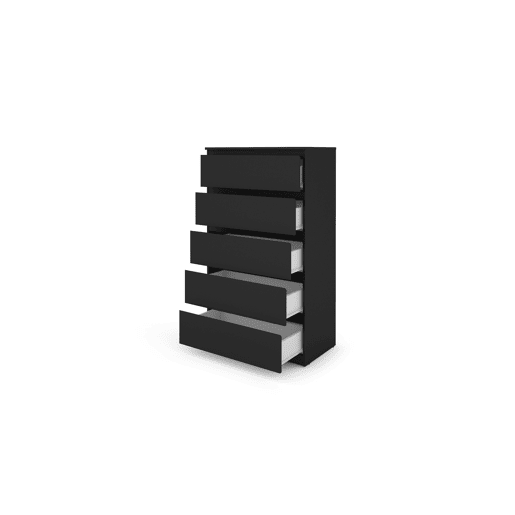 Sinfonier OSLO 75cm com 5 gavetas preto