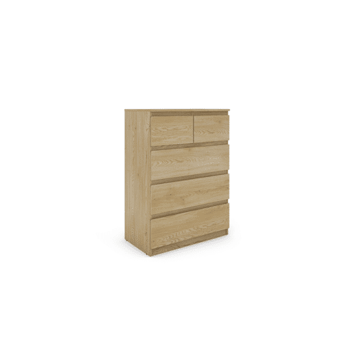 Cómoda OSLO com 5 gavetas cor carvalho