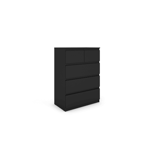 Cómoda OSLO com 5 gavetas cor preto Cómoda OSLO com 5 gavetas cor preto