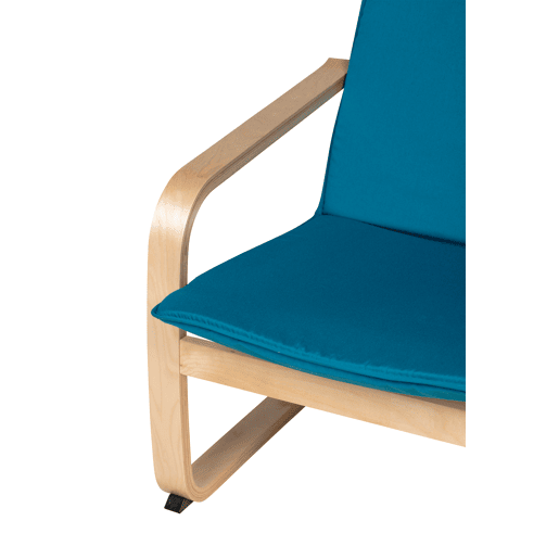 Cadeirão decorativo PAZ cor azul