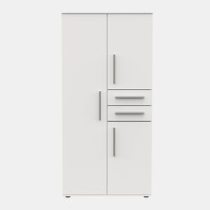 Roupeiro VERSATIL 90x188cm 3 portas e 2 gavetas branco
