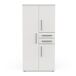 Armario VERSATIL 90x188cm con 3 puertas y 2 cajones blanco Armario VERSATIL 90x188cm con 3 puertas y 2 cajones blanco Blanco